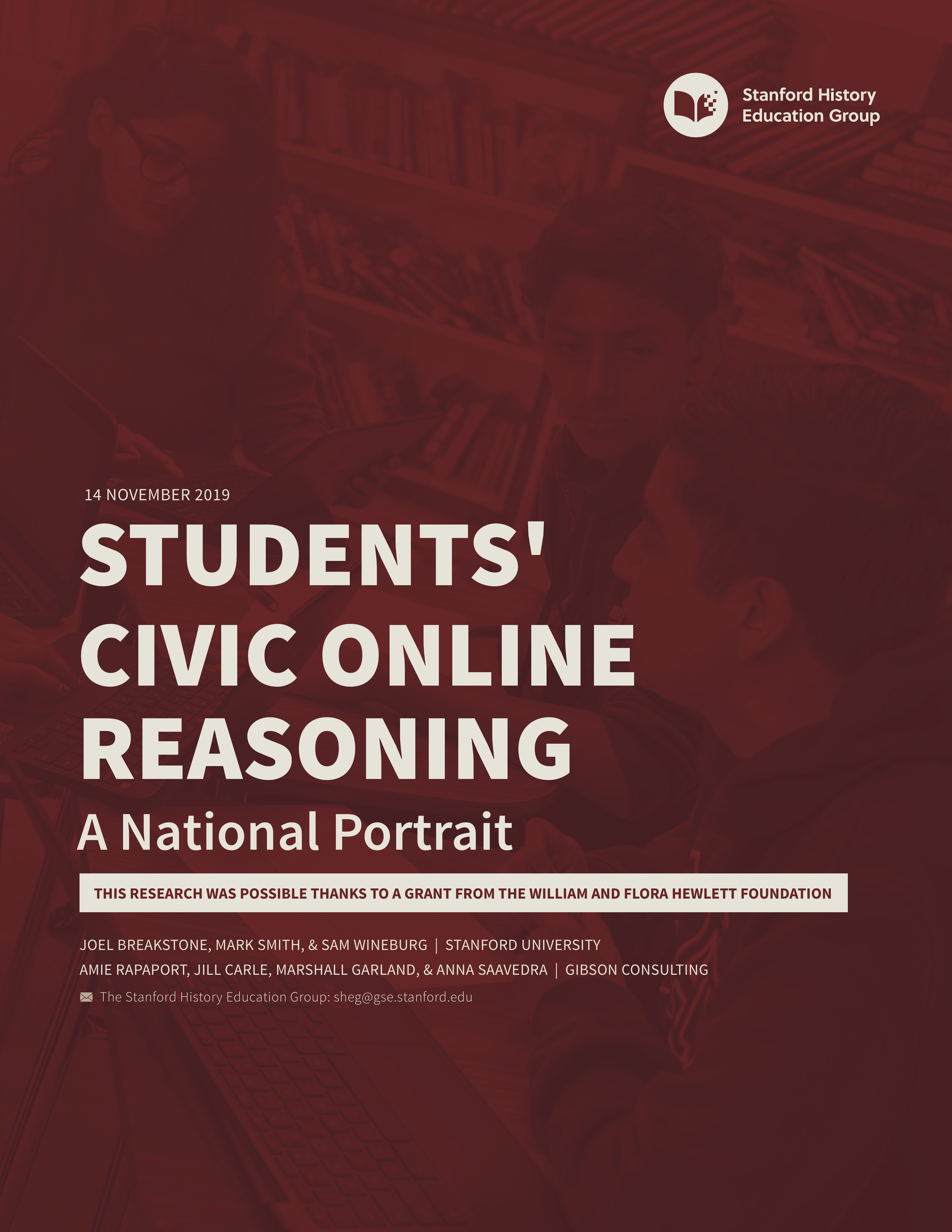 Students' Civic Online Reasoning Stanford History Education Group